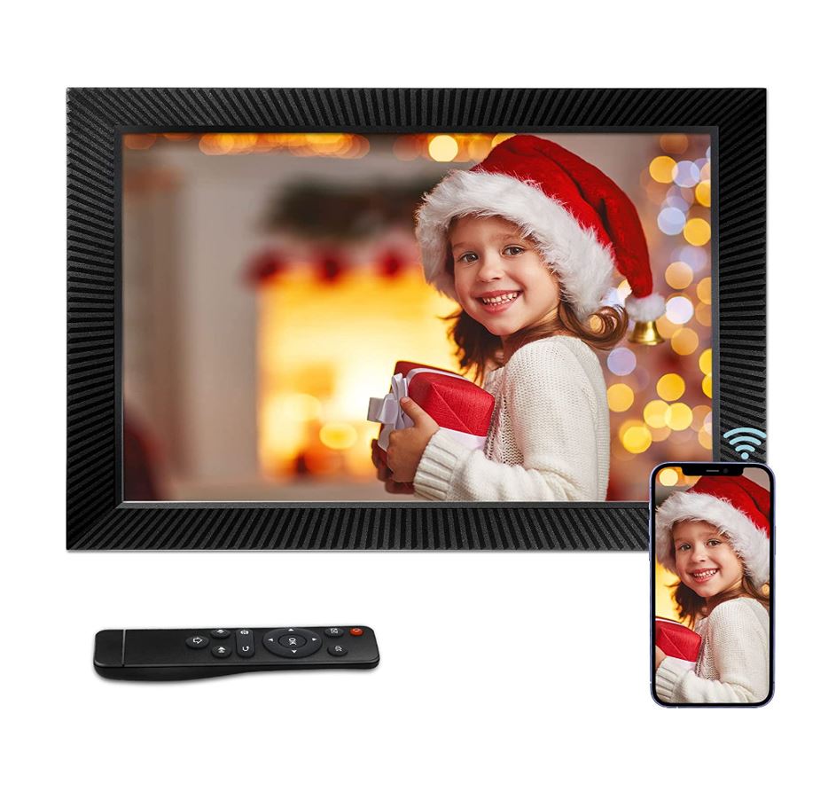 黑五好价！Benibela 17“ 32GB 双 WiFi 壁挂式2K高清数码相框，带 IPS **屏和运动传感器, 可遥控，兼容App Cloud，email和USB，折上折后仅售