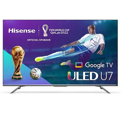 史低价！Hisense海信 U7H旗舰系列  量子点 4K ULED Google TV 智能电视机，65吋