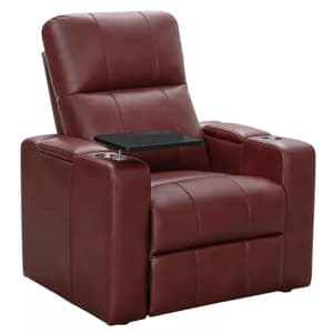 Abbyson Living Travis Power Theater Recliner w/ Table