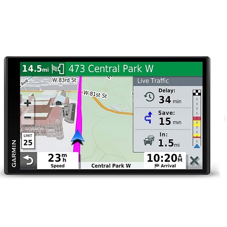 史低价！Garmin 佳明 DriveSmart 65 6.95吋 GPS导航仪，带终身地图更新和交通实况