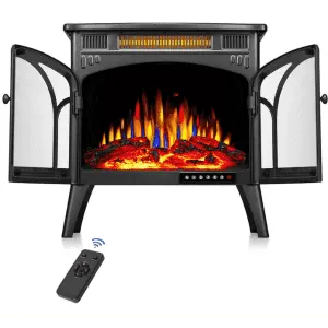 R.W. Flame 25" Electric Fireplace Stove Heater