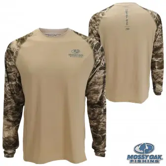 Mossy Oak Fishing Performance Elements Vented Crew Shirt (Various Colors)
