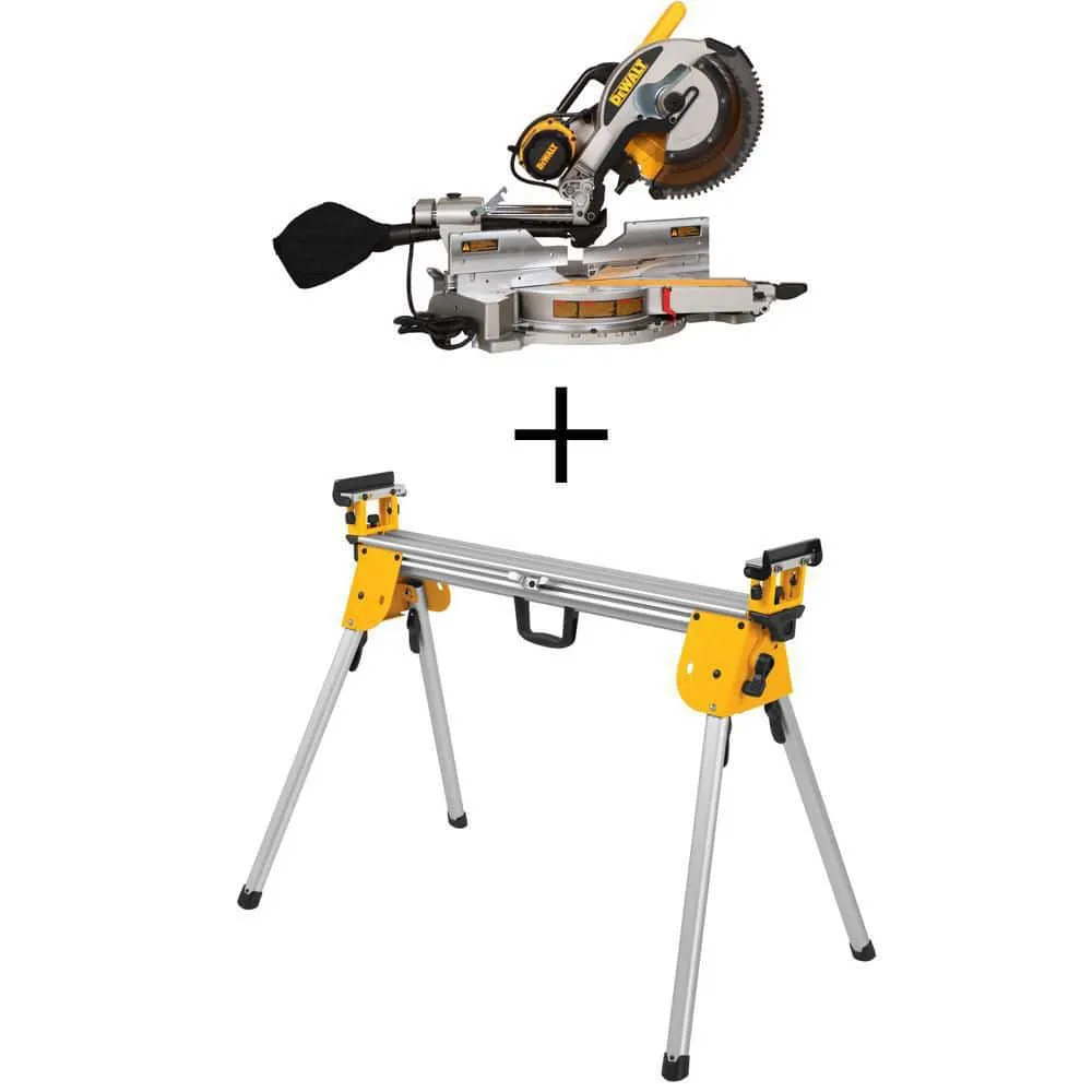DeWALT 12” Double Bevel Corded Sliding Compound Miter Saw + Compact