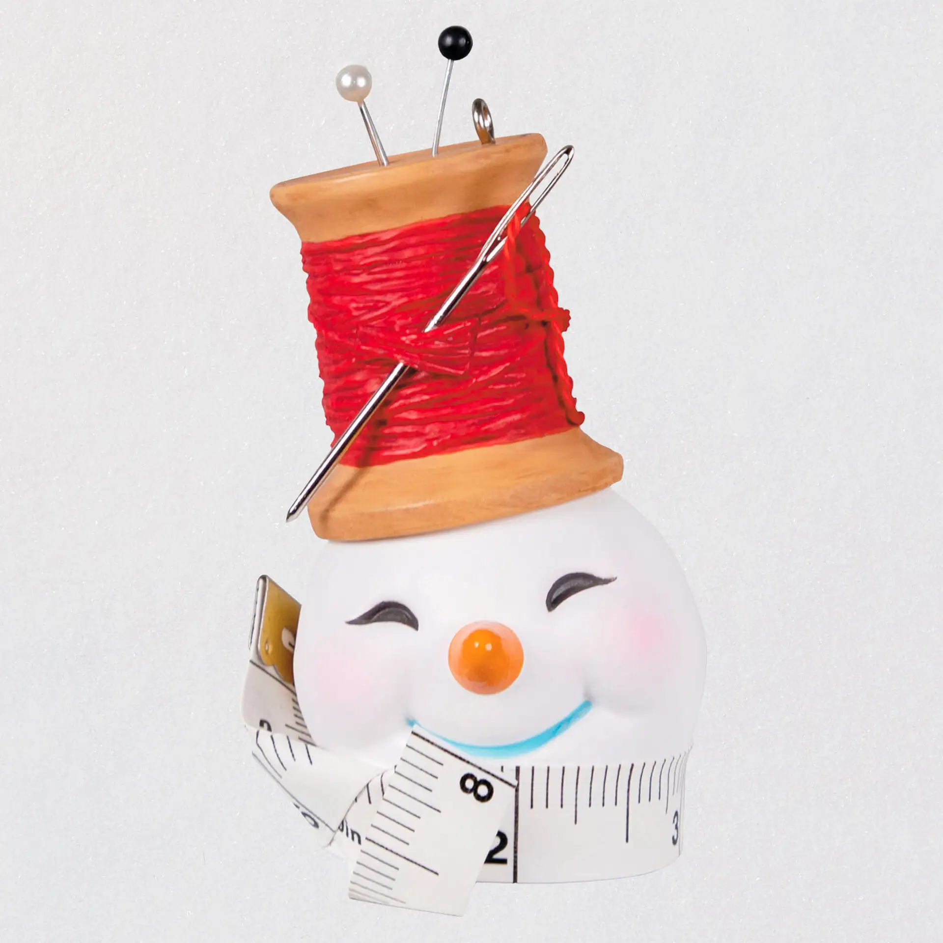 Hallmark Winter Clearance Sale: Young Santa Ornament $5.50, Sew Snowman Ornament