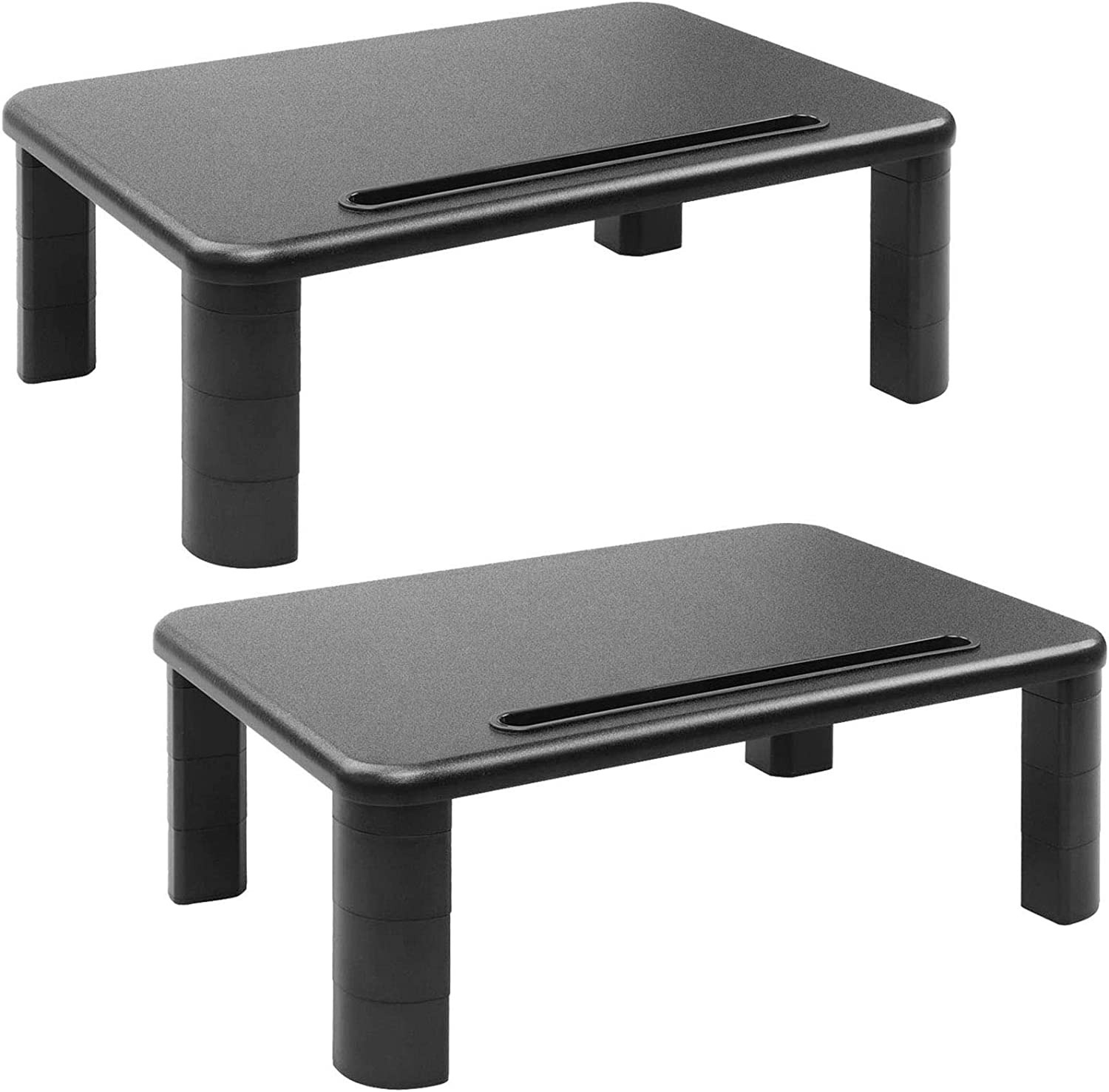 2-Pack Huanuo 3 Height Adjustable Monitor Stand Riser