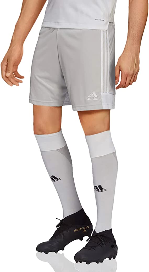 adidas Apparel (limited sizes): Men's Tastigo 19 Shorts (Grey/White, Large only)