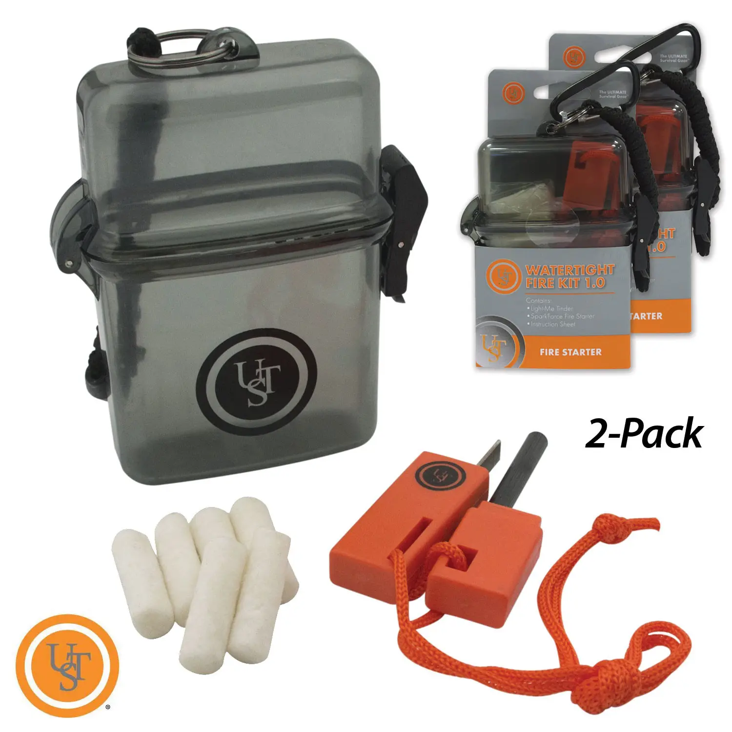 2-Pack UST Ultimate Survival Technologies Watertight Fire Kit