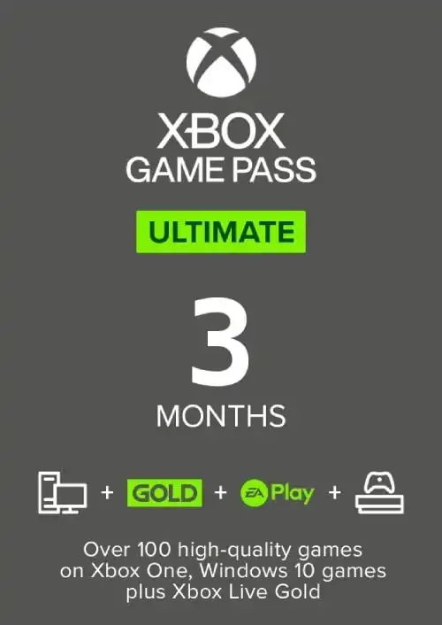 3-Months Xbox Game Pass Ultimate Subscription (Digital Code; Xbox One/PC)