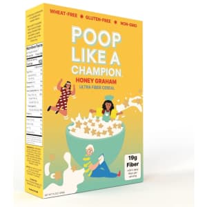 Poop Like a Champion Honey Graham Ultra Fiber Cereal 10.2-oz. Box