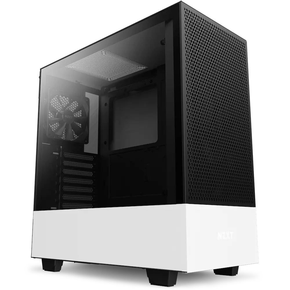 NZXT H510 Flow Compact Mid-Tower Case (Matte White or Black)