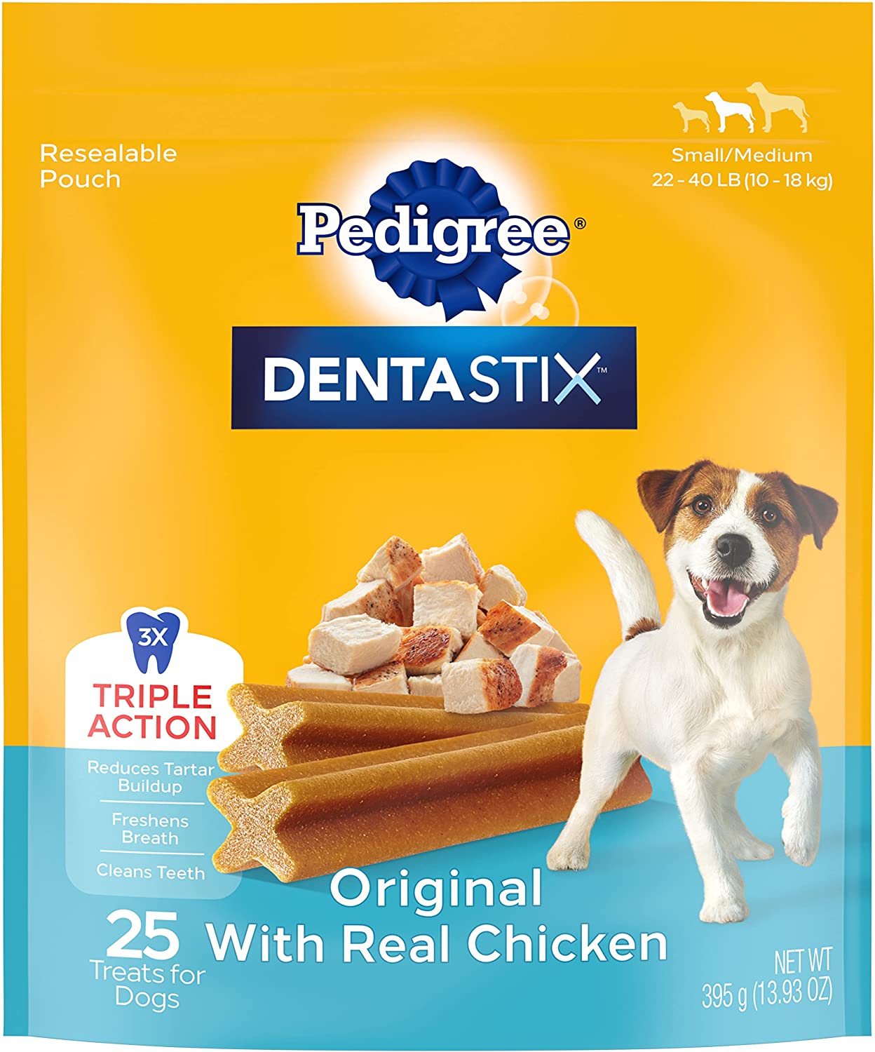 Pedigree DentaStix Dental Dog Treats: 25-Ct Small/Medium (Original)