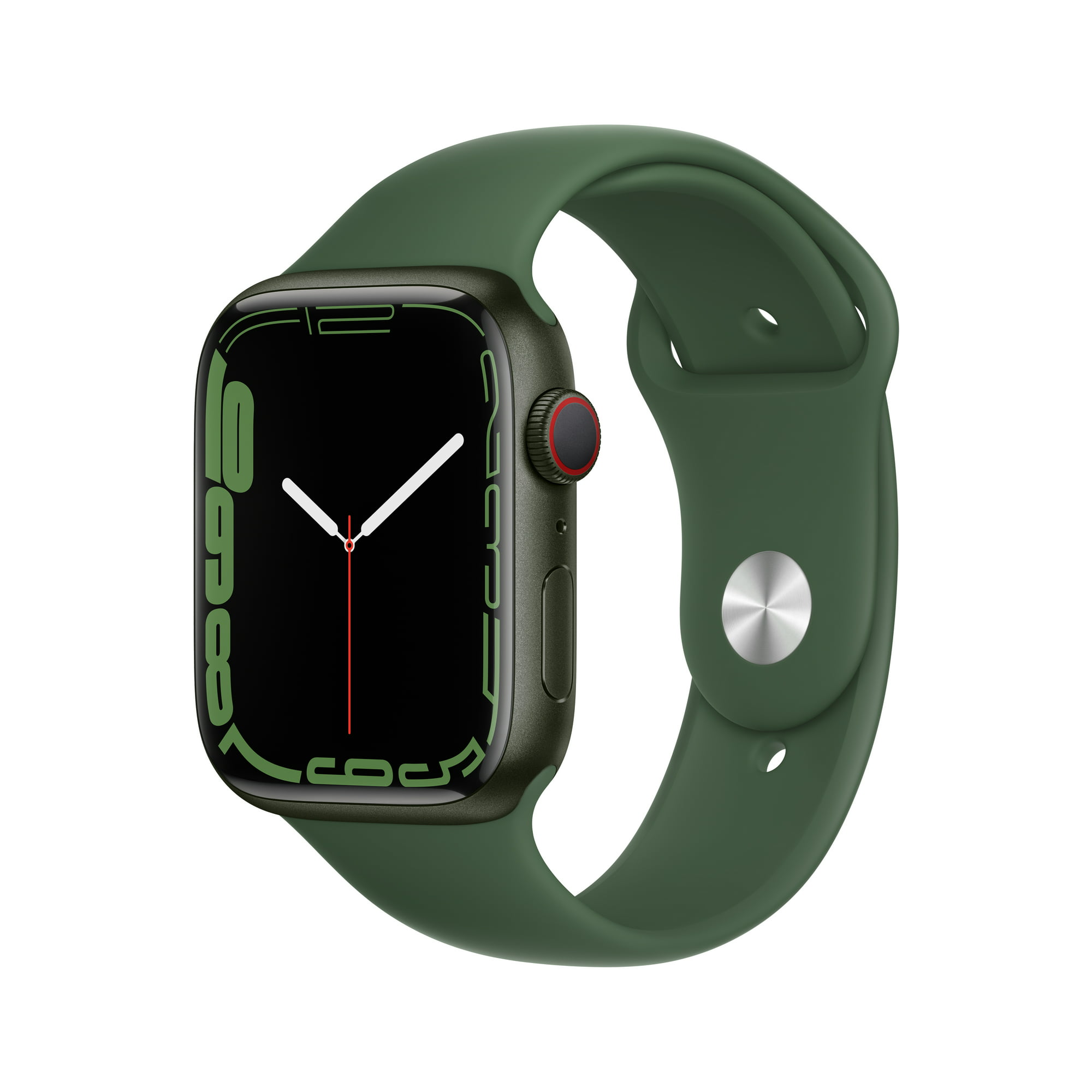 Apple Watch Series 7 GPS + Cellular w/ Sport Band (Green, 45mm)