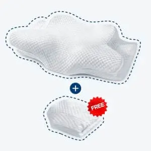 Zamat Butterfly Shaped Cervical Memory Foam Pillow w/ Pillowcase