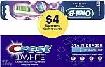 3.1-Oz Crest 3D White Toothpaste + Oral-B Toothbrush + $4 Walgreens Cash