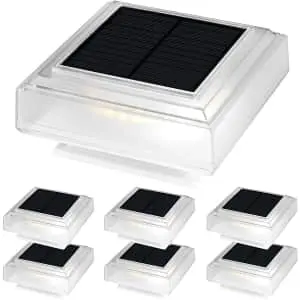 Solpex LED Solar Post Cap Light 6-Pack