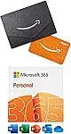 Microsoft 365 Personal 12-Month Subscription [PC/Mac Download] + $30 Amazon Gift Card