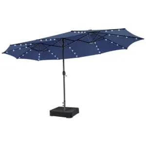 Costway 15-Foot Double-Sided Patio Umbrella