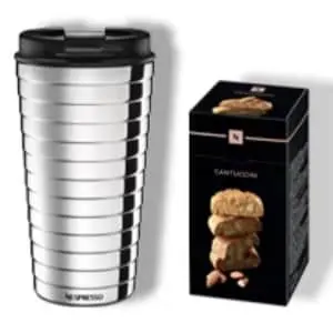 Nespresso Travel Mug & Biscuits