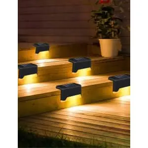 LED Solar Step Light 4-Pack