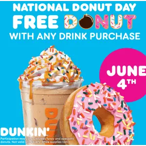 National Donut Day at Dunkin Donuts