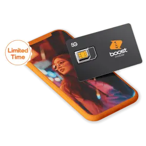 2GB of 5G/4G Data + Unlimited Talk & Text at Boost Mobile