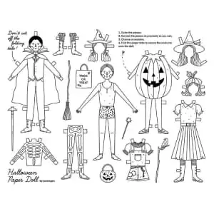 Printable Halloween Coloring Pages and Crafts at HP