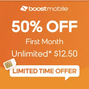 1-Month Unlimited Data, Talk, & Text at Boost Mobile