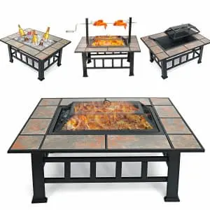 Singlyfire 37" Fire Pit Table with Grill