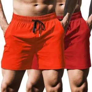 Coofandy Men's 5" Athletic Shorts 2-Pack