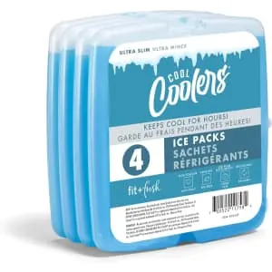 Cool Coolers Slim Ice Pack 4-Pack
