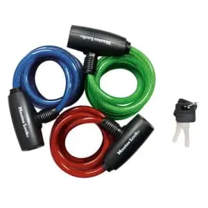 Master Lock 6-Foot Bike Lock Cable w/ Key 3-Pack