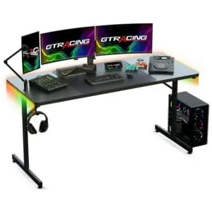 GTRacing 55" RGB Gaming Desk