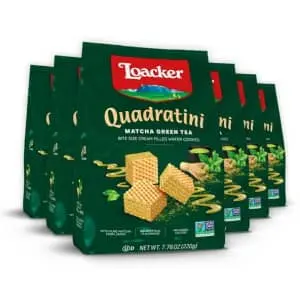 Loacker Quadratini 7.76-oz. Matcha Wafer Cookies 6-Pack