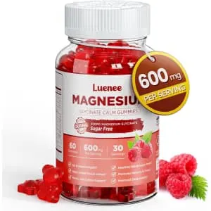 Luenee Magnesium Gummies 60-Count Bottle