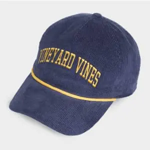Vineyard Vines Collegiate Logo Corduroy 5-Panel Hat