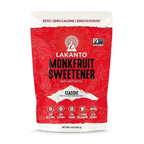 Lakanto 零卡路里有机经典罗汉果甜味剂 3磅装