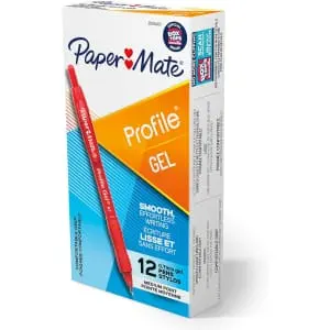 Paper Mate Profile 0.7mm Gel Pen 12-Pack