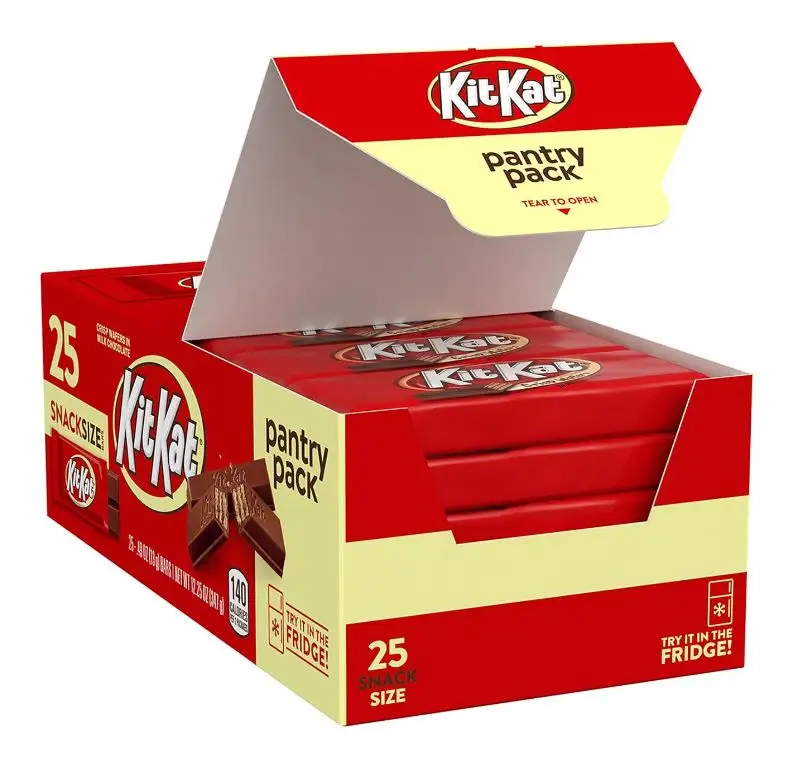 吃货福利！雀巢奇巧Kit Kat 牛奶巧克力棒 (25包装) ，现仅售$5.22