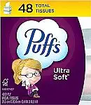 2 x 48 Count Puffs Ultra Soft Non-Lotion Facial Tissues