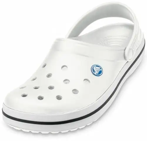 Crocs 经典洞洞鞋|舒适一脚蹬休闲水鞋|轻质, 白色