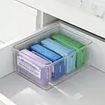 4-Pack The Home Edit Clear Storage Bin Inserts, Large