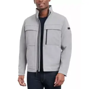 Michael Kors Men's Dressy Full-Zip Soft Shell Jacket