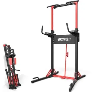 Foldable Power Tower Multi-Function Pull Up Bar Station