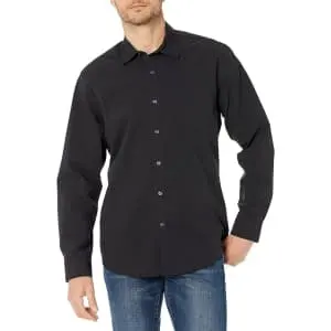 Amazon Essentials Men's Regular-Fit Long-Sleeve Casual Poplin Shirts