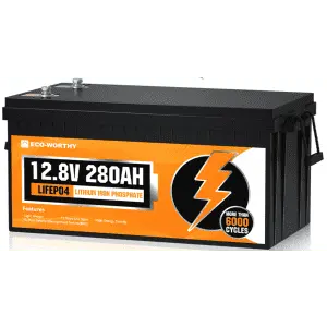 Eco-Worthy 12V 300Ah LiFePO4 Lithium Battery