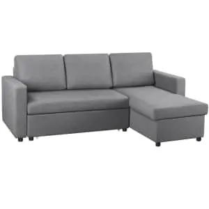Alden Design Reversible Sectional Sleeper Sofa
